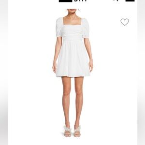 Staple CAARA white mini dress!! Size XS, brand new with tags on